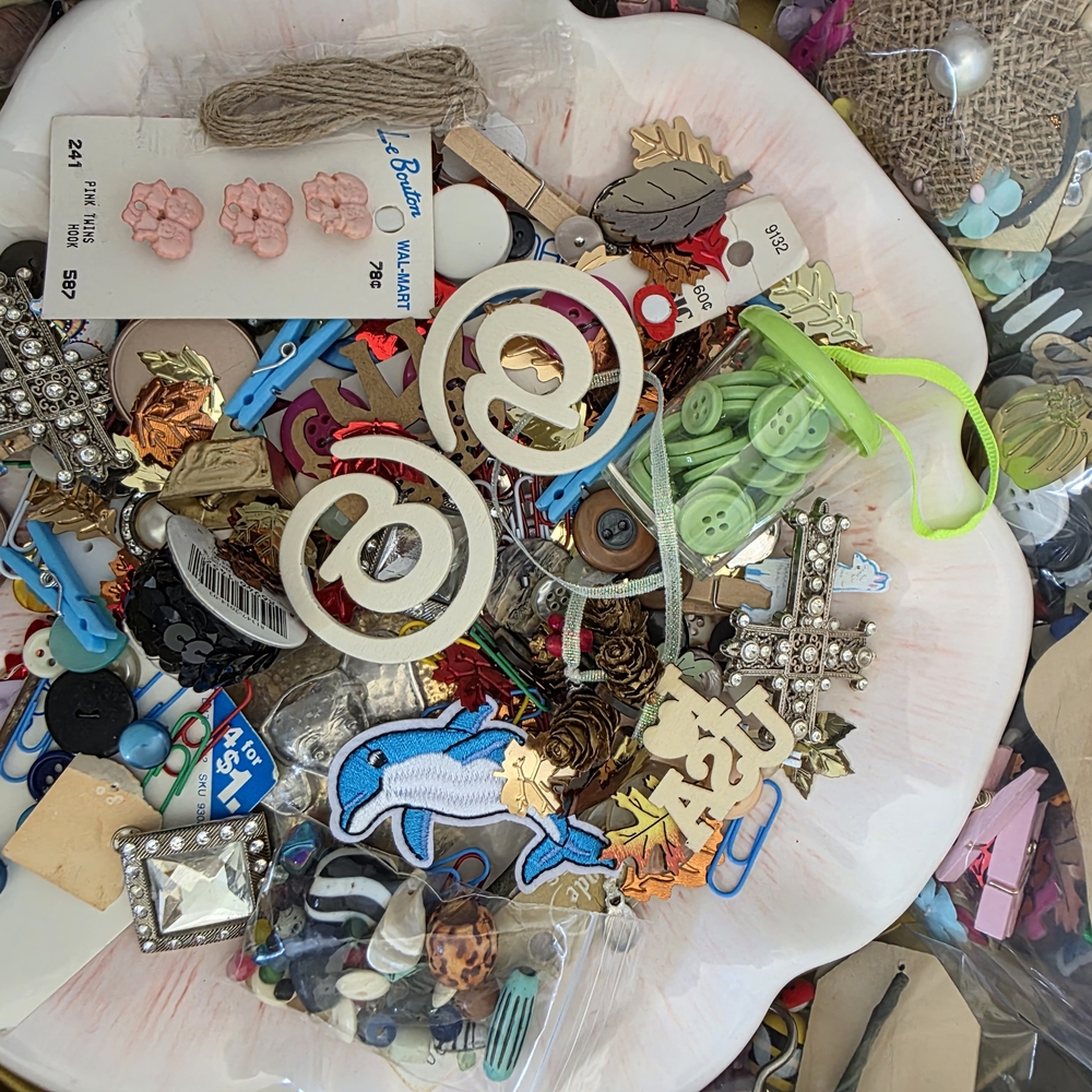 Mystery Junk Journal Assorted  Embellishment Mix - Picture 2 of 14